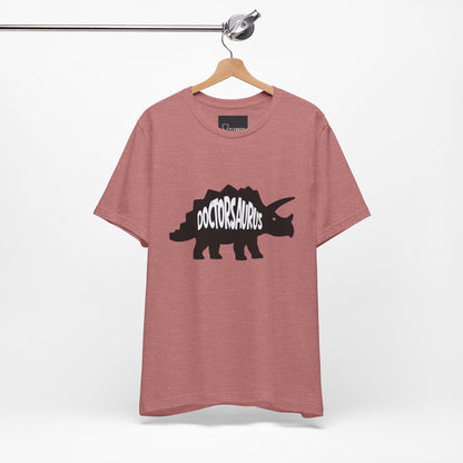 Doctorsaurus Triceratops Unisex Tee, Medical PhD Student Gift, Doctor Graduation Shirt - Medical Art Apparel