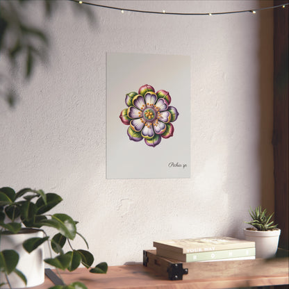 Botanical Pichia Imaginary Microbiology Fine Art Poster