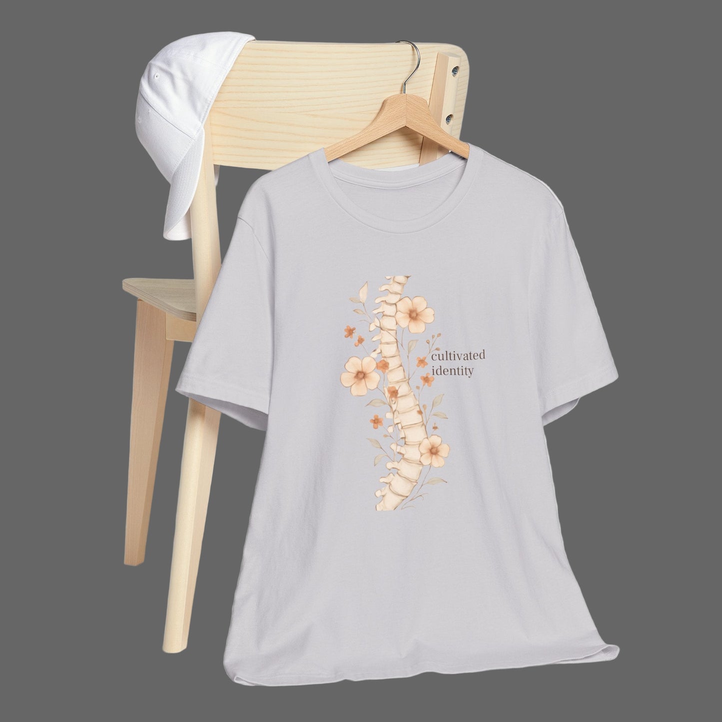 Botanical Anatomical Spine Tee unique medical career apparel
