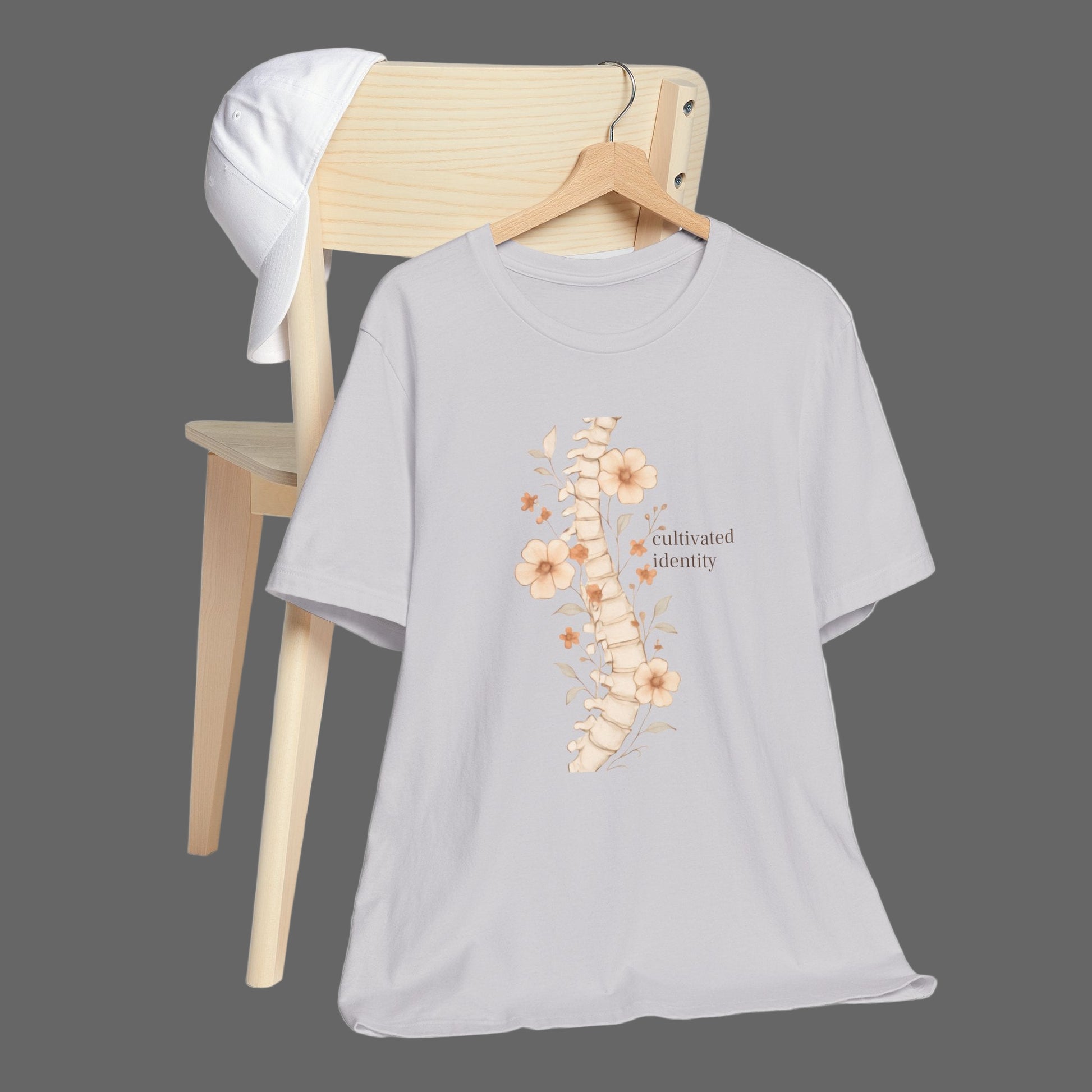 Botanical Anatomical Spine Tee unique medical career apparel