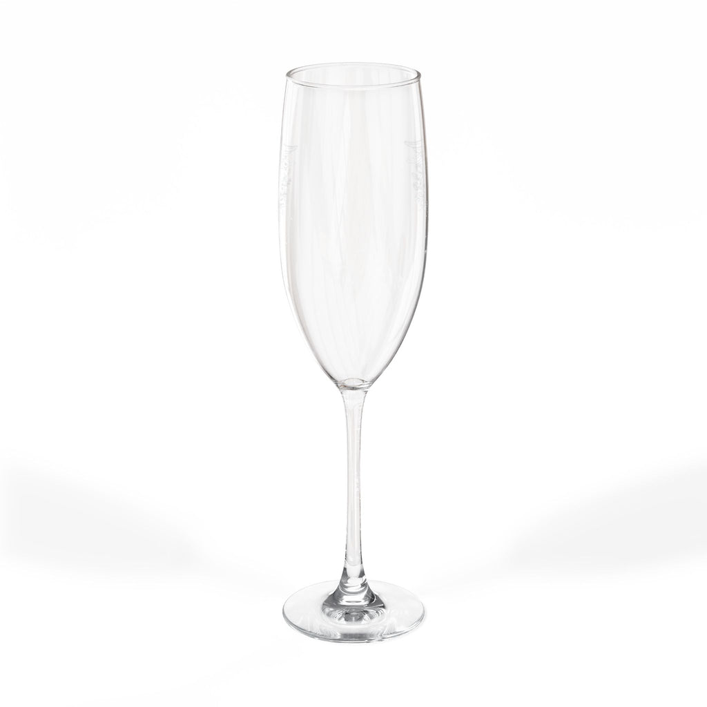 Graduation Champagne Flute  Caduceus Engraved