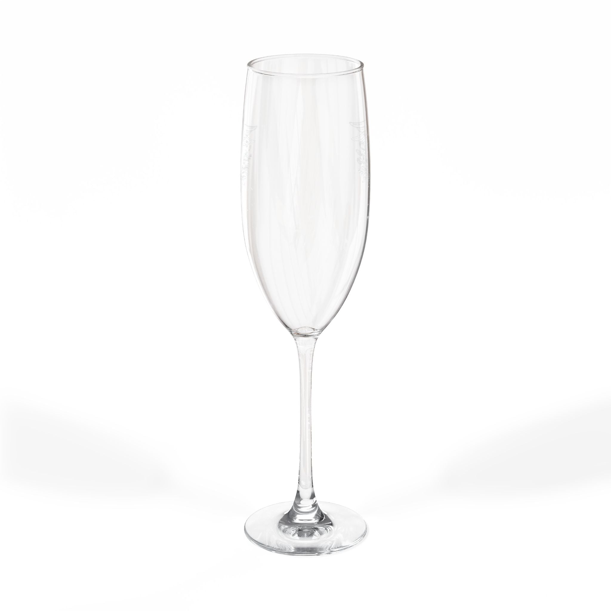 Graduation Champagne Flute  Caduceus Engraved