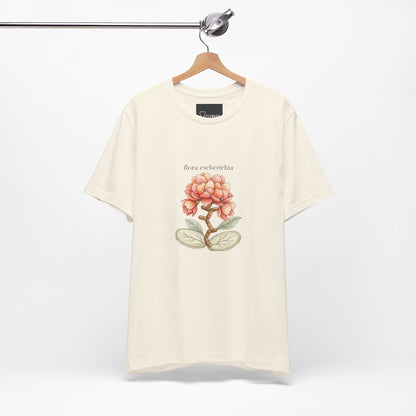 E Coli Imaginary Flower Botanical Microbiology Artistic Tee - Medical Art Apparel
