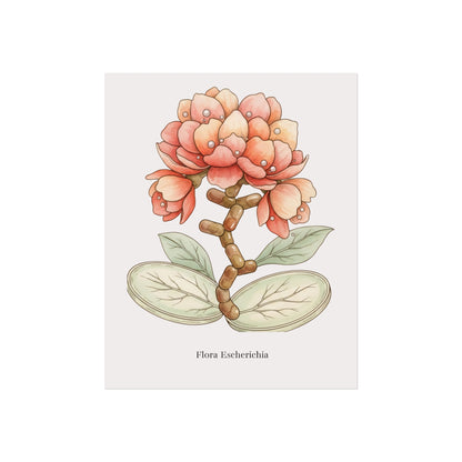 Botanical Escherichia Imaginary Microbiology Fine Art Poster