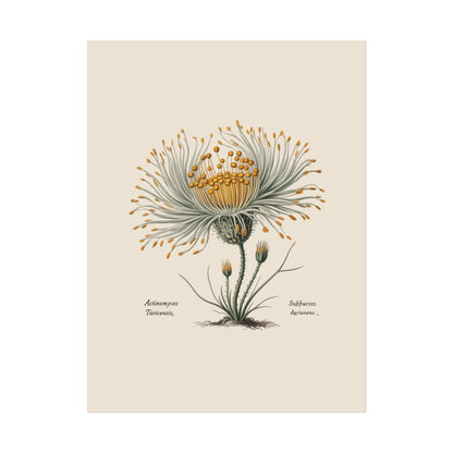 Botanical Actinomyces Imaginary Microbiology Fine Art Poster