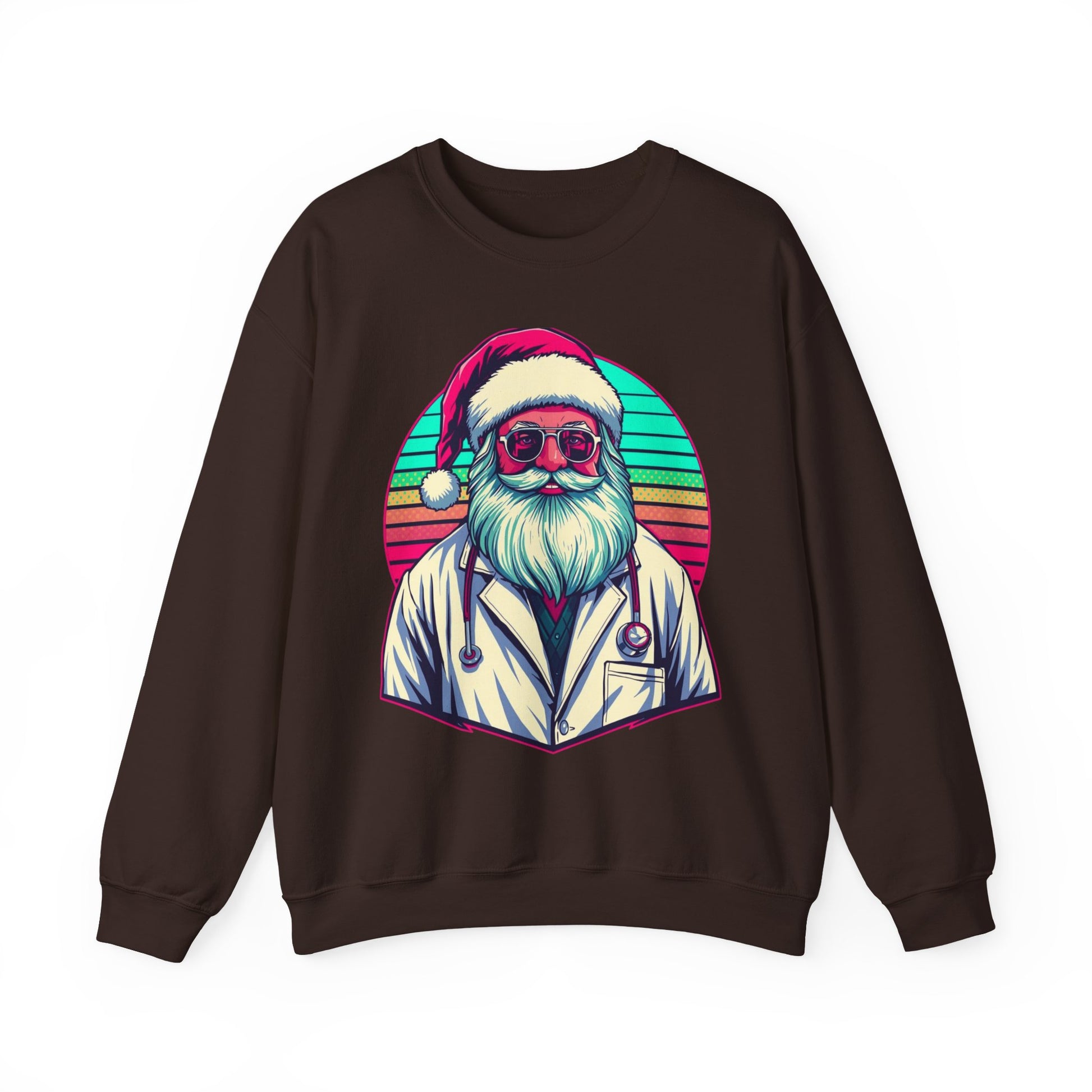 Doctor Santa Retro Sweatshirt unique healthcare professional gift