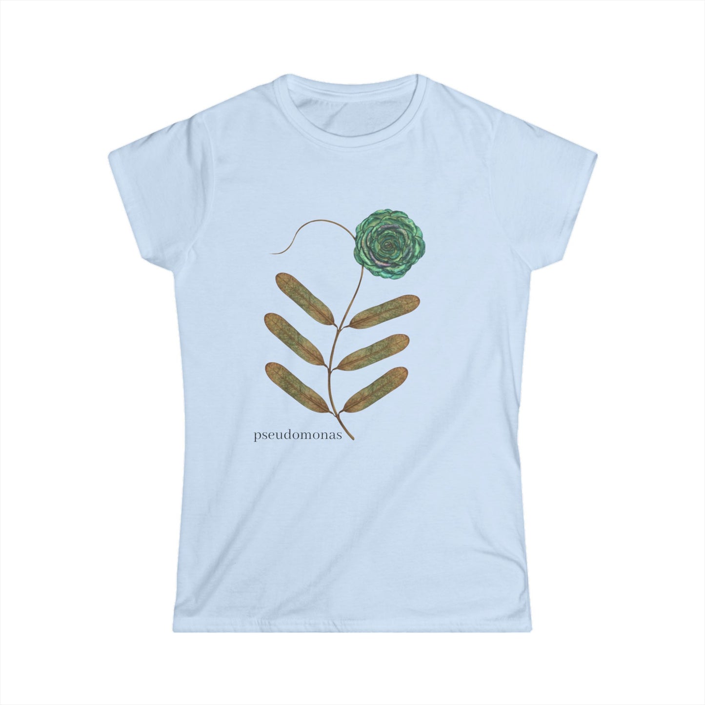 Pseudomonas Flower Tee professional medical art apparel