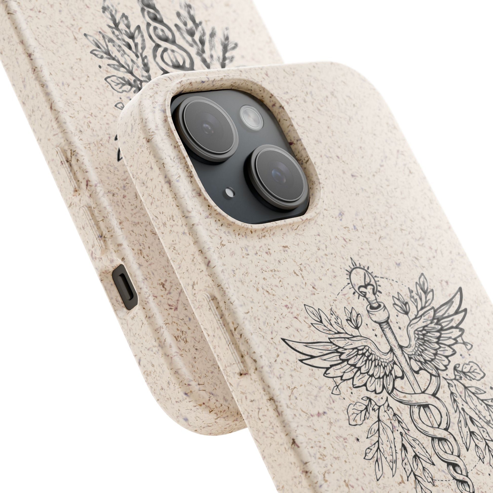 Caduceus Medical Eco-Friendly Phone Biodegradable Cover - Medical Art Apparel