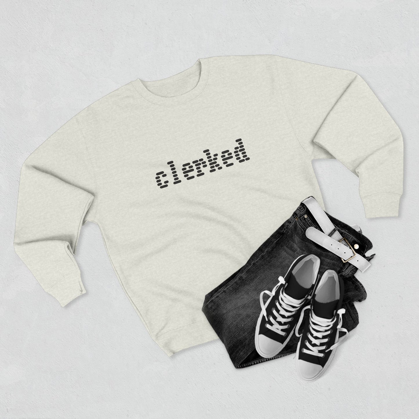Clerked Logo Crewneck Sweatshirt Art of Medicine 11