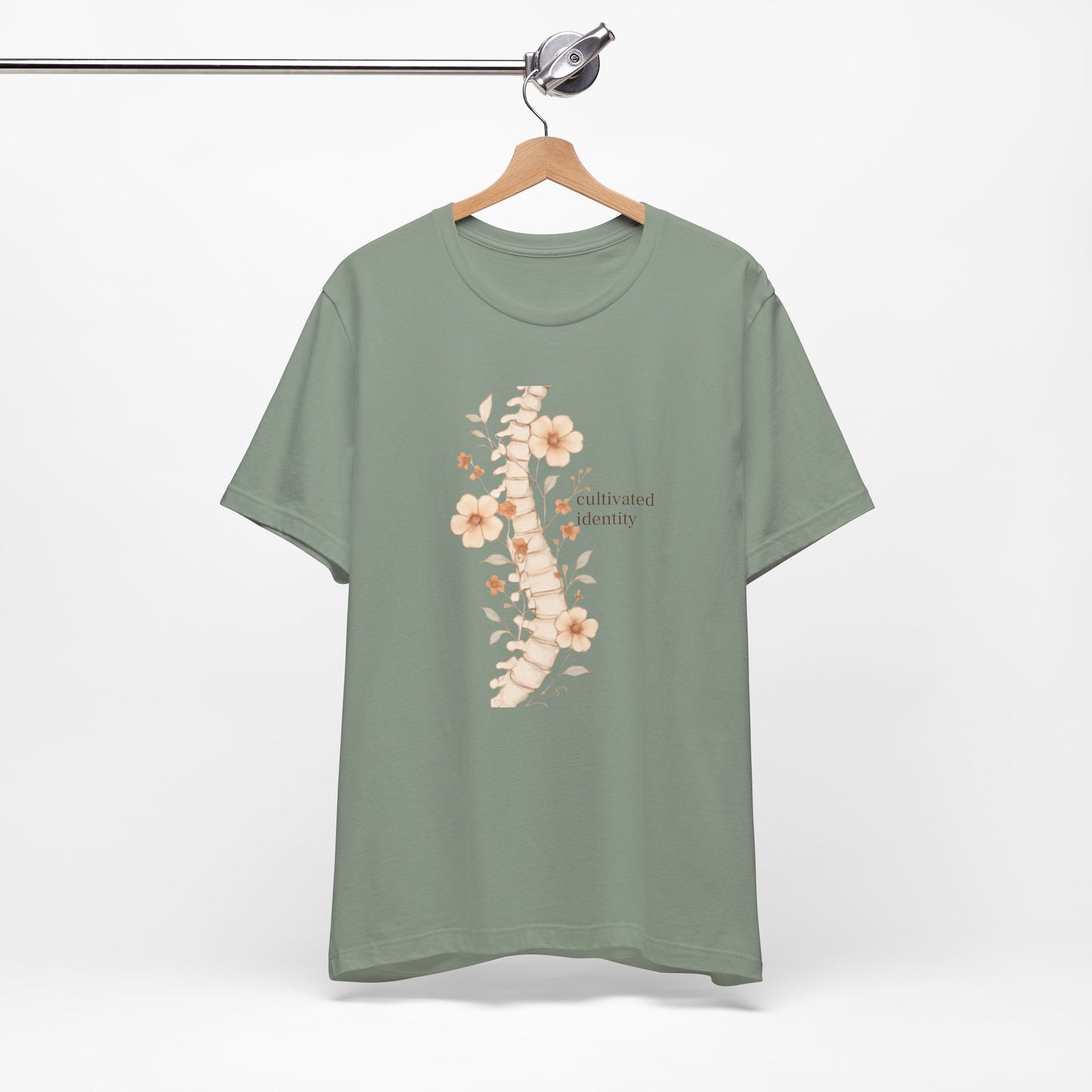 Botanical Anatomical Spine Tee — Cultivated Identity - Medical Art Apparel