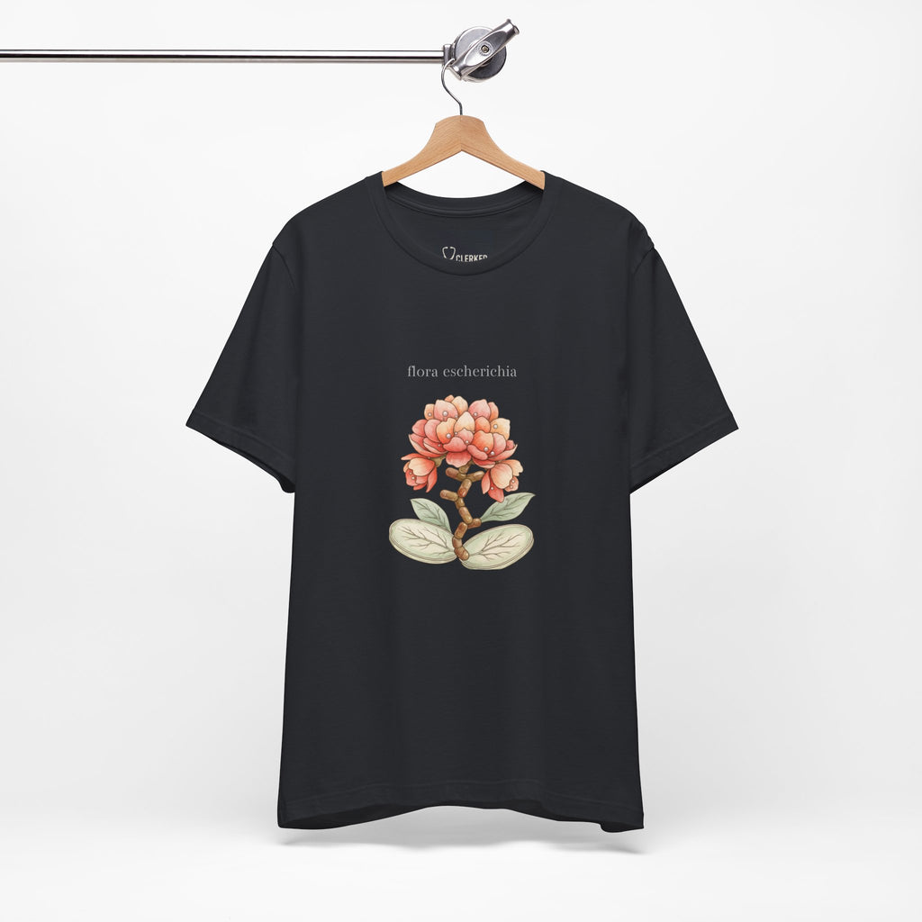 E Coli Flower Tee healthcare career milestone shirt
