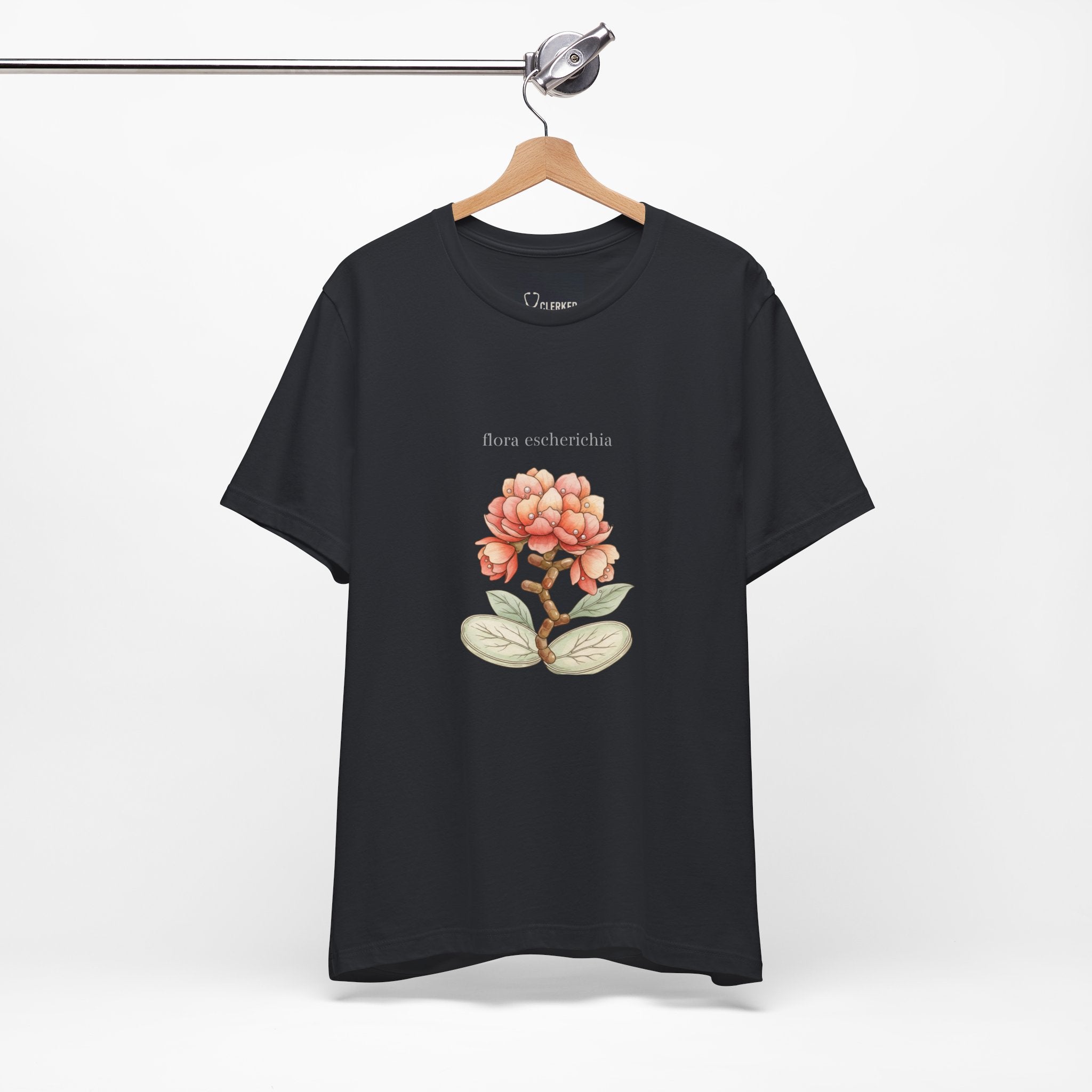 E Coli Flower Tee healthcare career milestone shirt