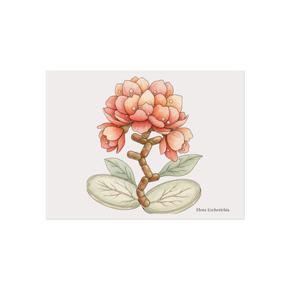 Botanical Escherichia Imaginary Microbiology Fine Art Poster