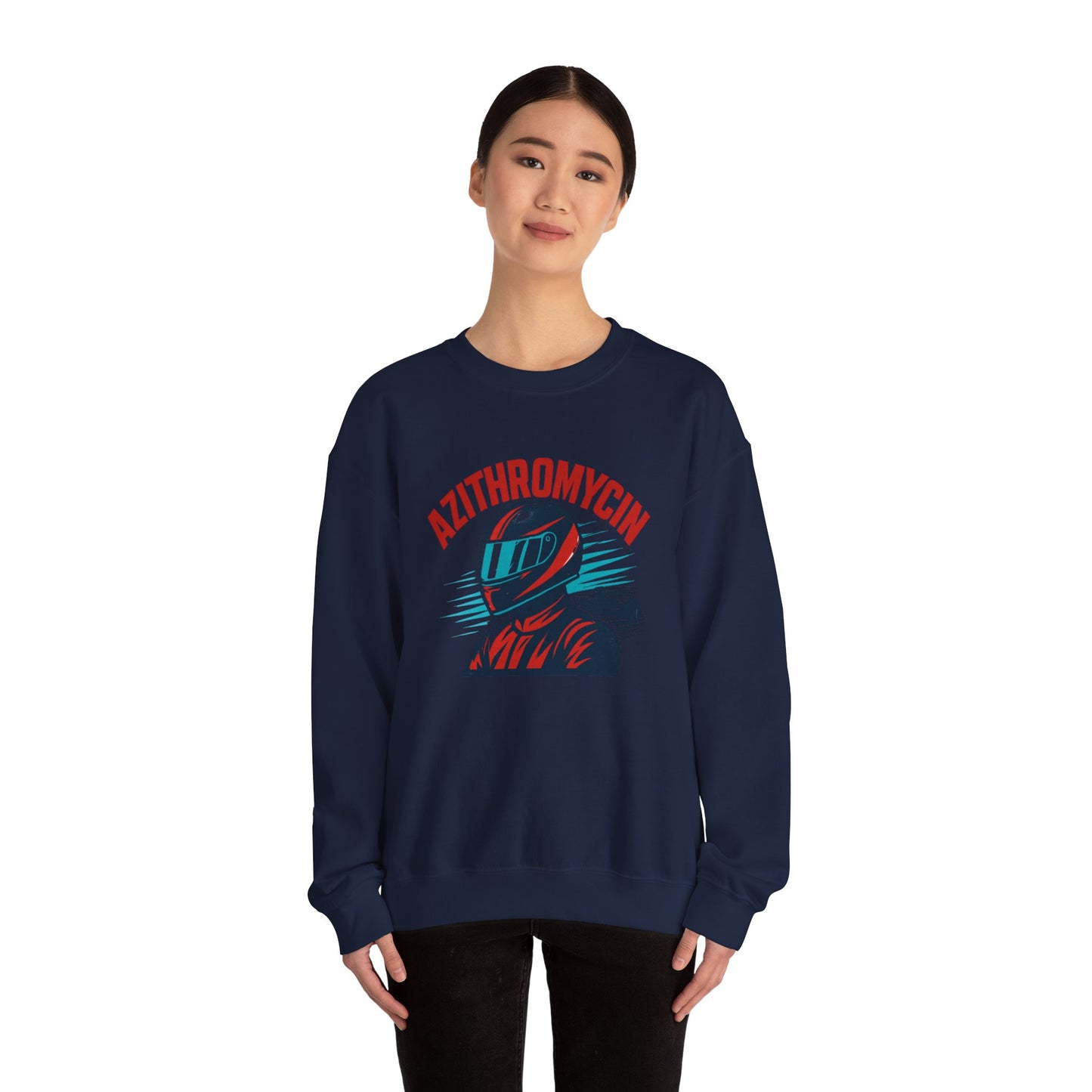 Azithromycin Graphic Sweatshirt — Medical Humor Streetwear Crewneck - Medical Art Apparel