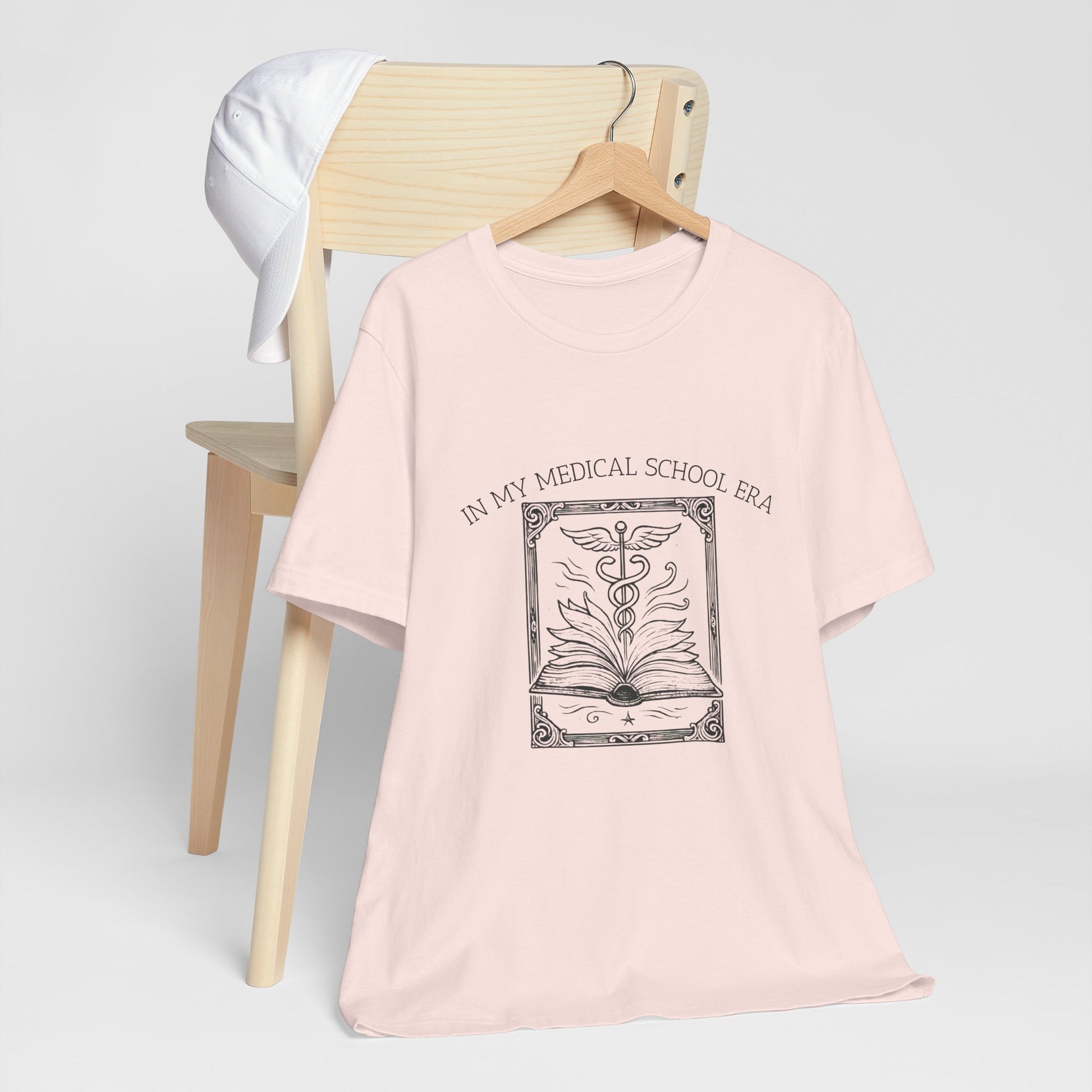 In My Medical School Era Caduceus Book Illustration Tee | Medical Student Shirt - Medical Art Apparel