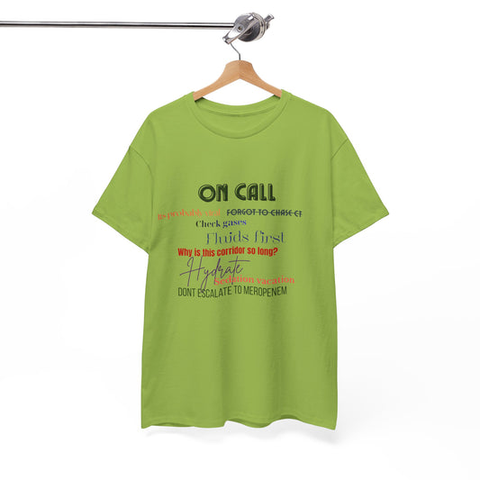 On call Doctor Notes Tee - Unisex - Medical Art Apparel