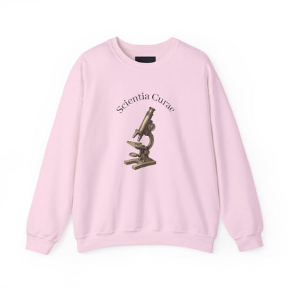Microscope Science Curiosity Sweatshirt unique medical researcher gift