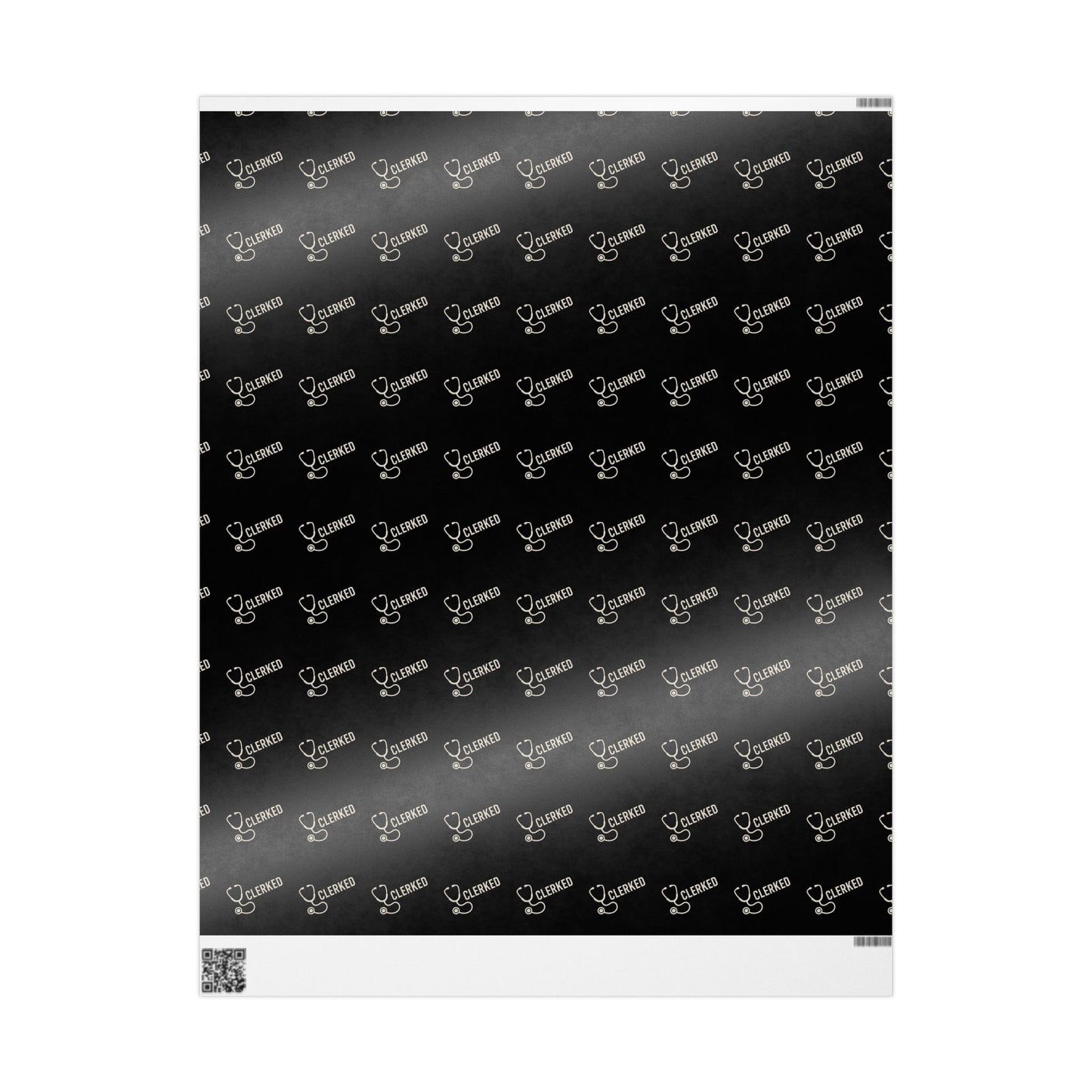 Wrapping Paper — Black Script “Sealed & Celebrated” Gift Wrap