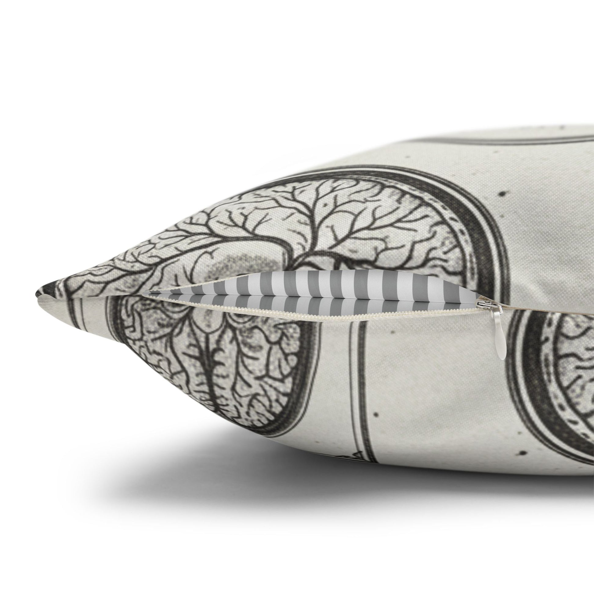 Vintage Brain Scan Throw Pillow Art of Medicine decor 2