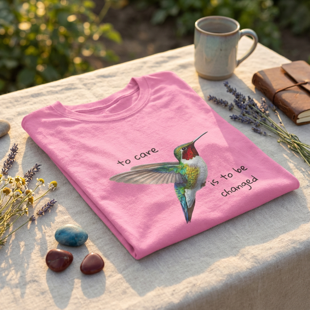 To Care is to be Changed healer support tee view 2