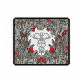 Medical Caduceus Desk Mat floral medical office gear view 4