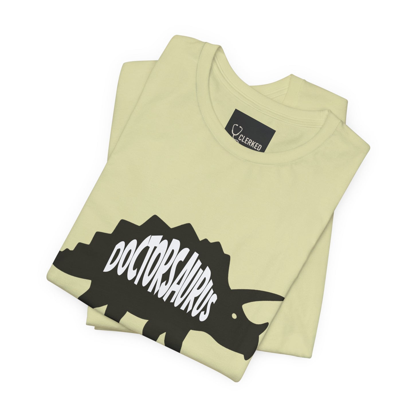 Doctorsaurus Triceratops Unisex Tee, Medical PhD Student Gift, Doctor Graduation Shirt - Medical Art Apparel