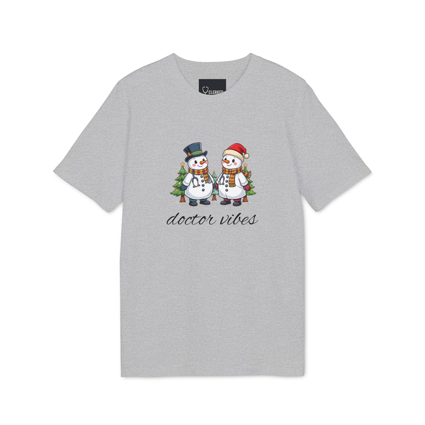 Doctor Vibes Snowmen T-shirt unique holiday medical staff shirt