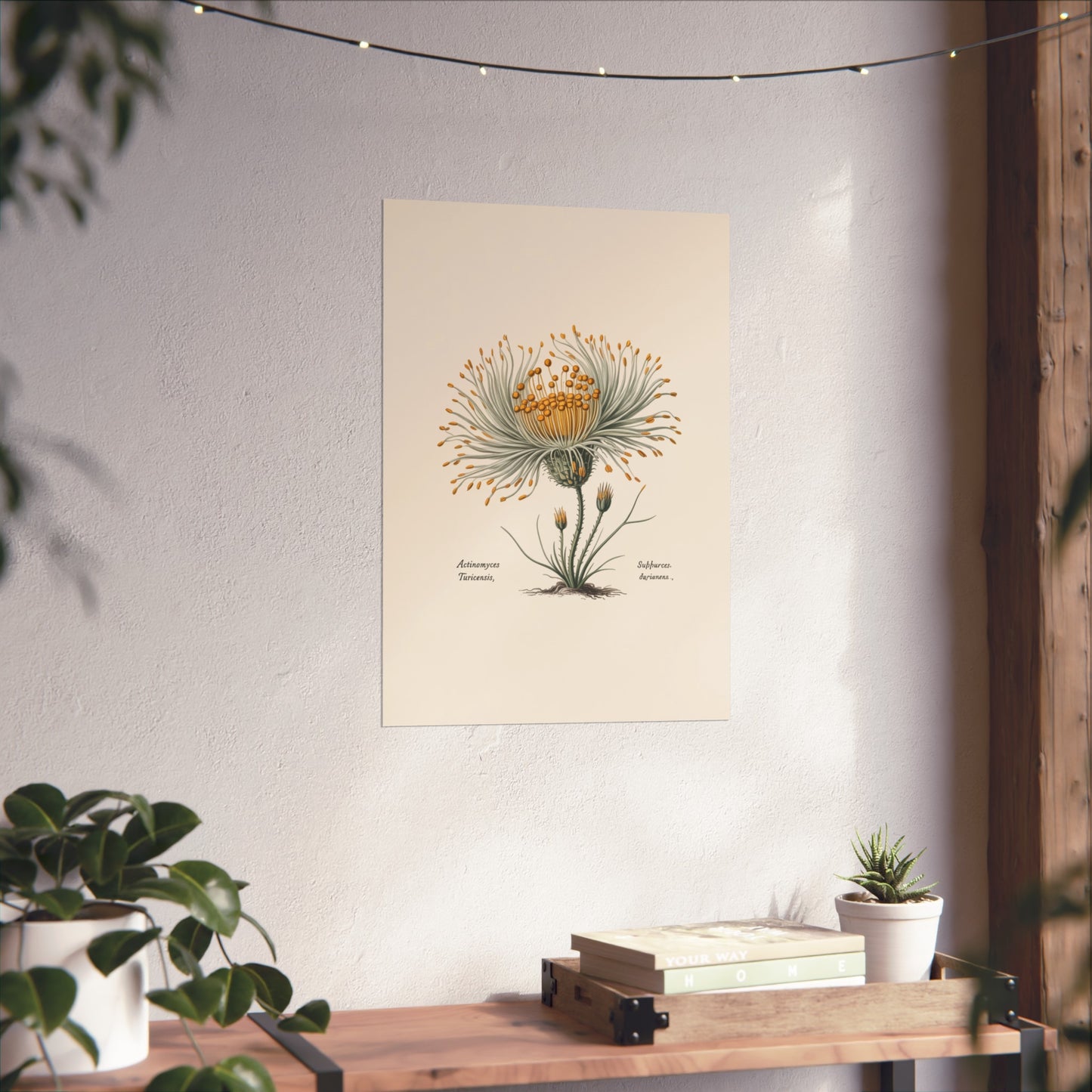 Botanical Actinomyces Imaginary Microbiology Fine Art Poster