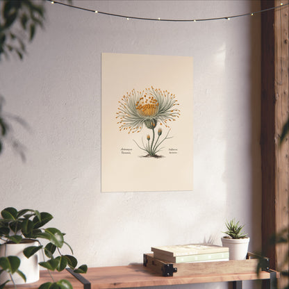Botanical Actinomyces Imaginary Microbiology Fine Art Poster