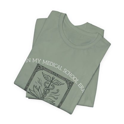 In My Medical School Era Caduceus Book Illustration Tee Art of Medicine 4