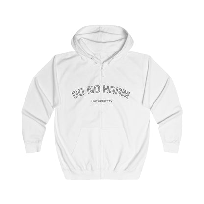 Do No Harm University Zip Hoodie art of medicine apparel
