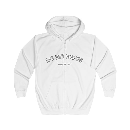 Do No Harm University Zip Hoodie art of medicine apparel