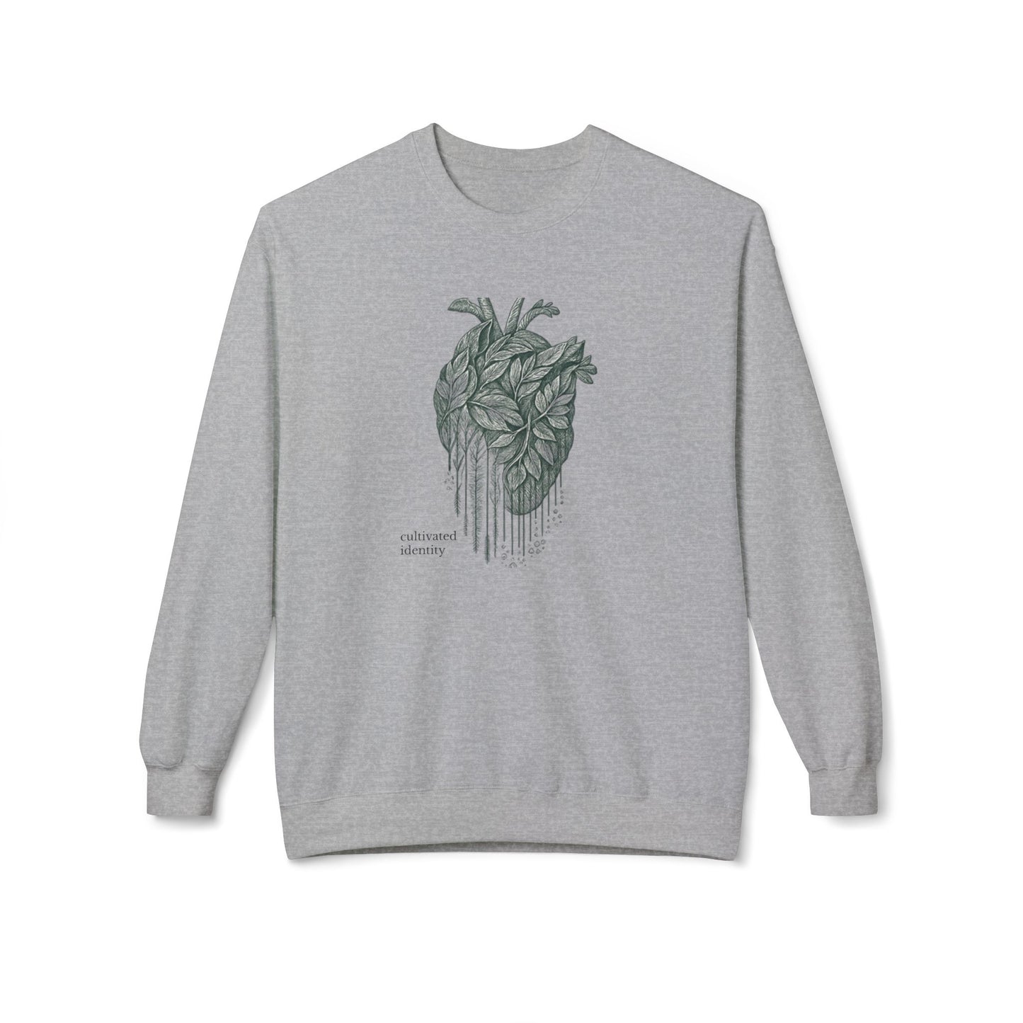 Botanical Anatomical Heart Sweatshirt unique medical school apparel
