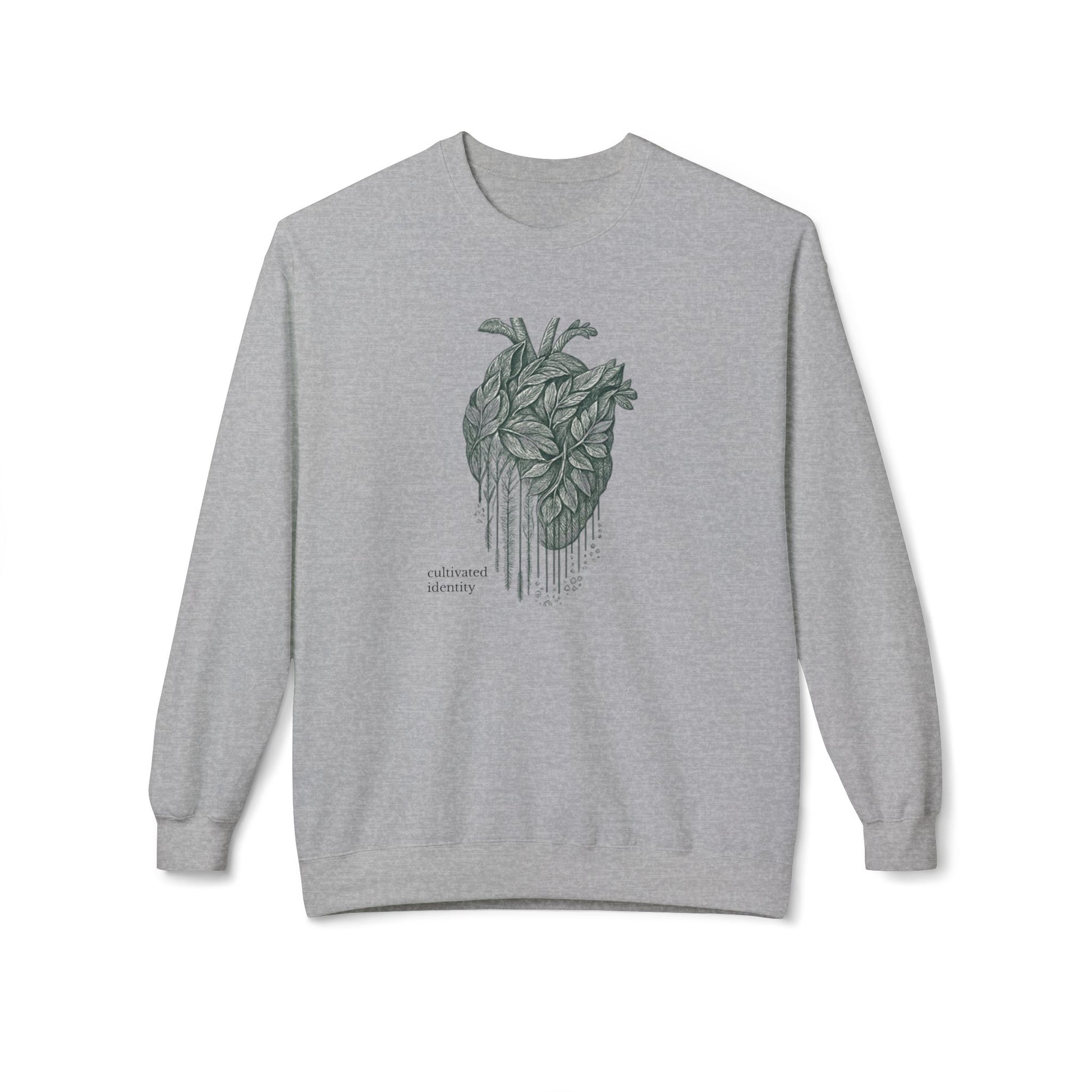 Botanical Anatomical Heart Sweatshirt unique medical school apparel