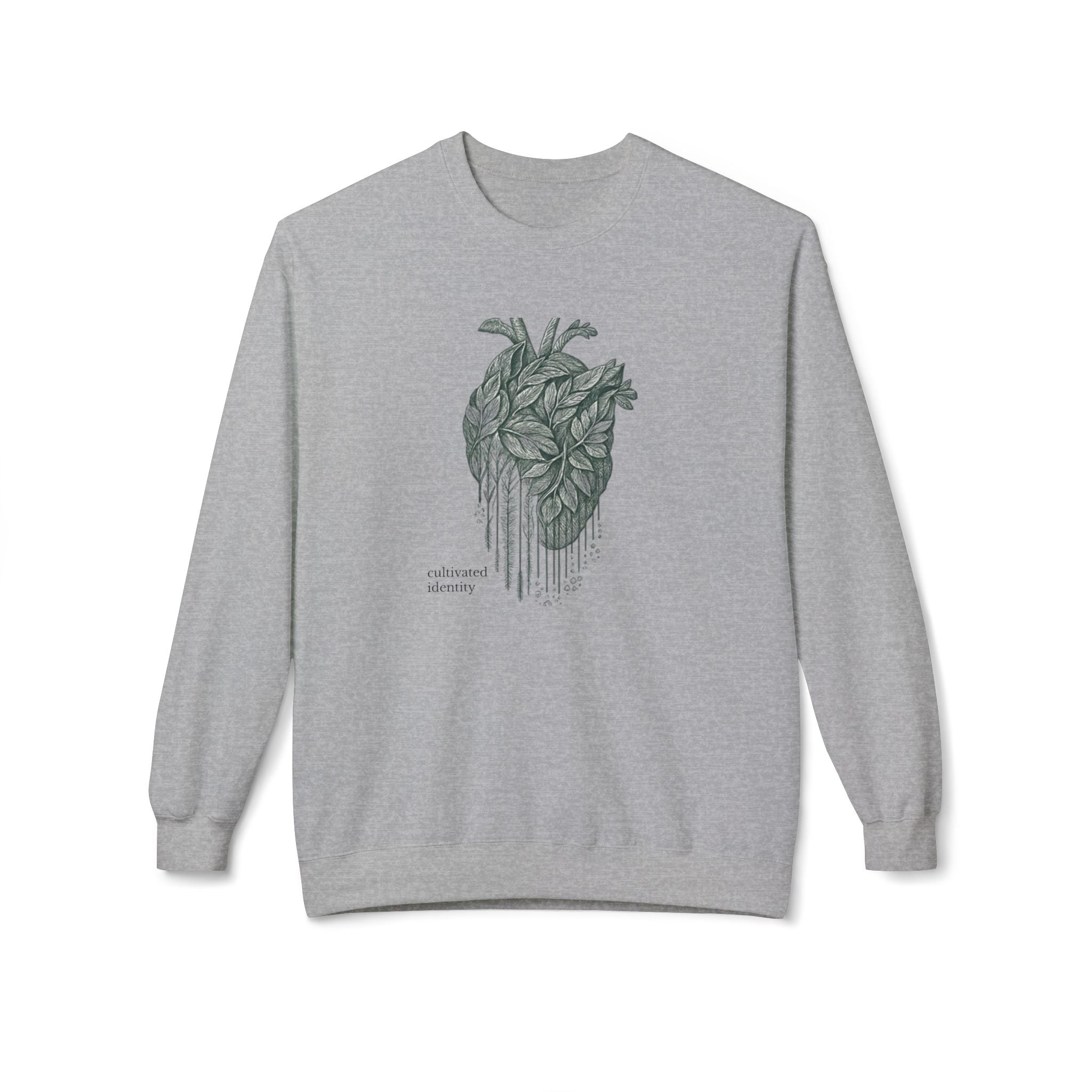 Botanical Anatomical Heart Sweatshirt unique medical school apparel