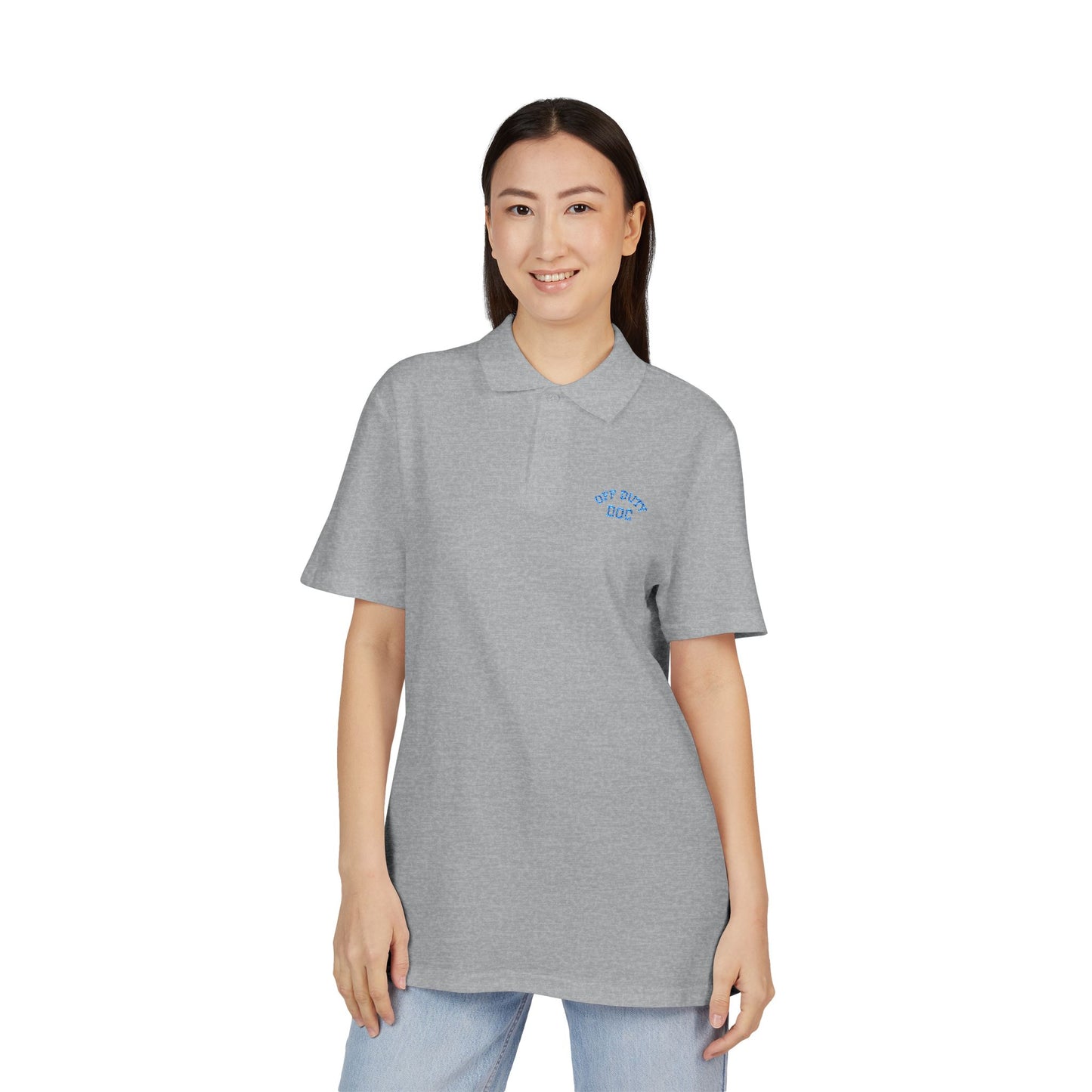 Embroidered "Off Duty" Polo Shirt