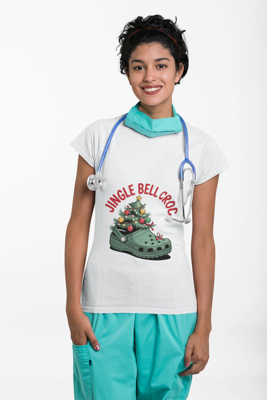 Jingle Bell Croc T-Shirt festive christmas croc lover tee