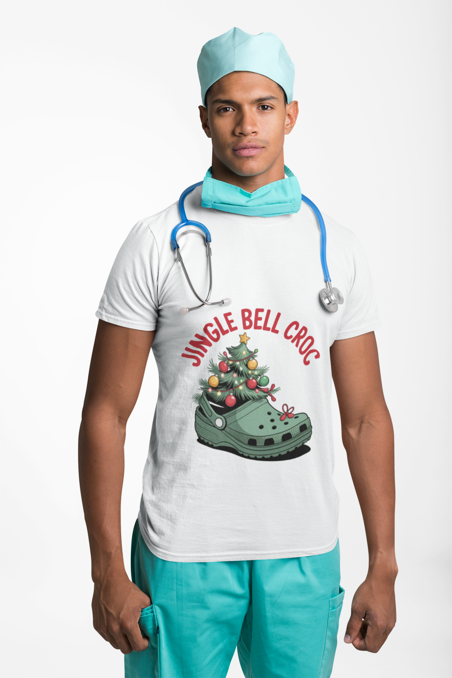 Jingle Bell Croc T-Shirt festive christmas croc lover apparel