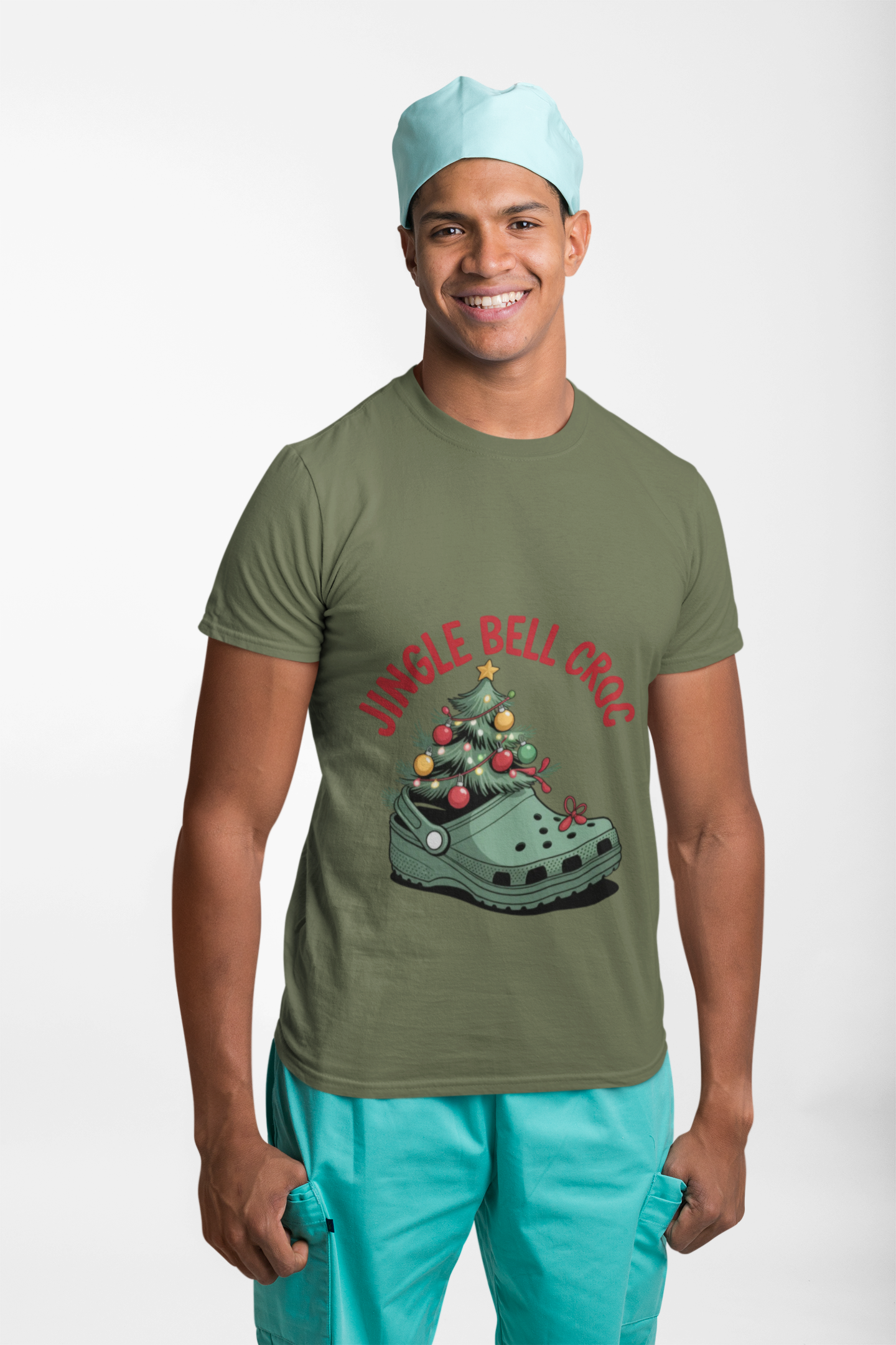 Jingle Bell Croc T-Shirt Art of Medicine holiday apparel