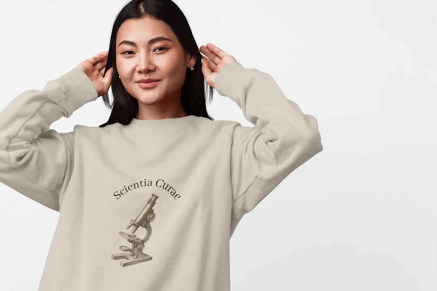 Microscope Science Curiosity Sweatshirt unique science gift