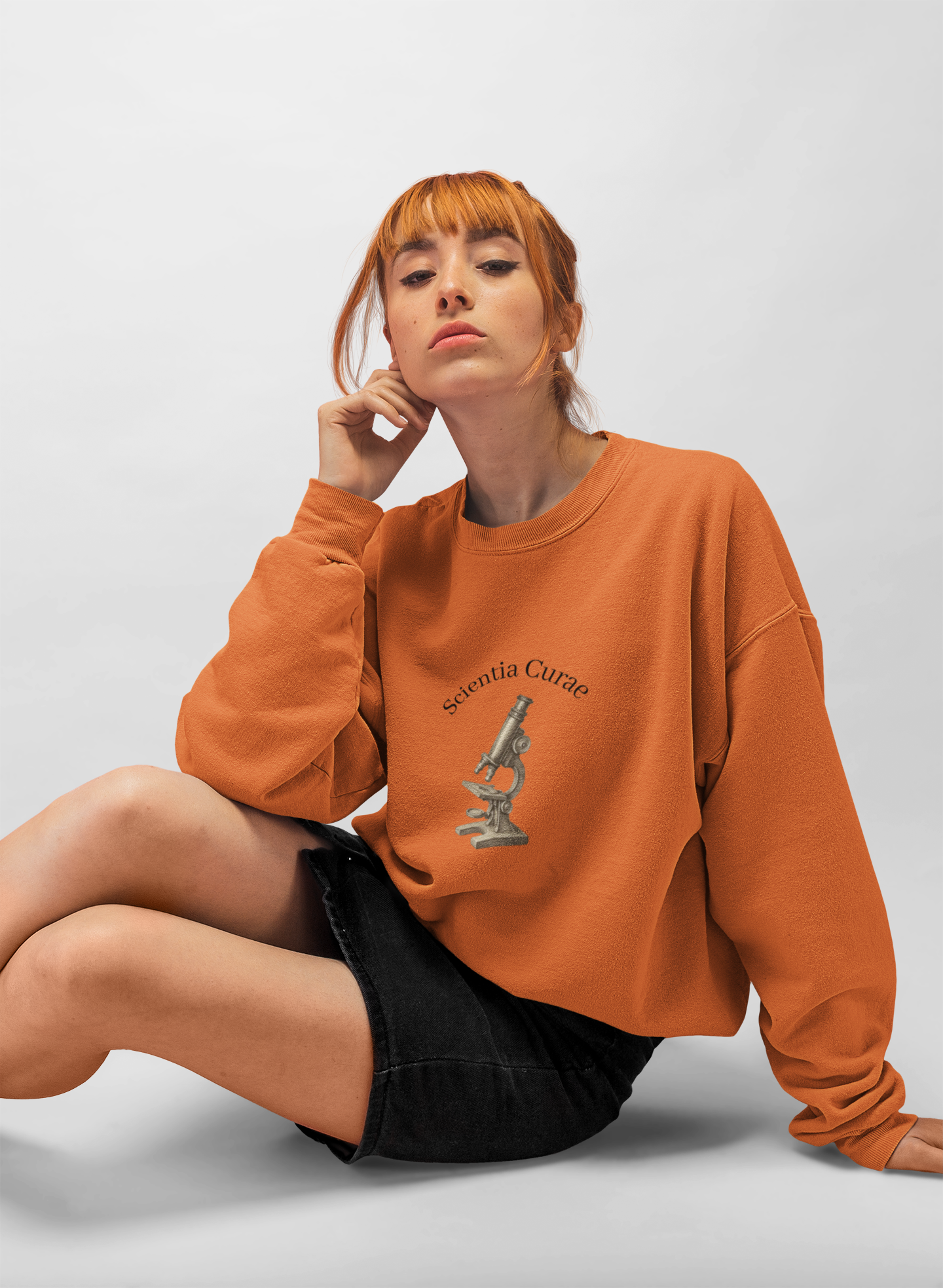 Microscope Science Curiosity Sweatshirt medical staff curiosity gift