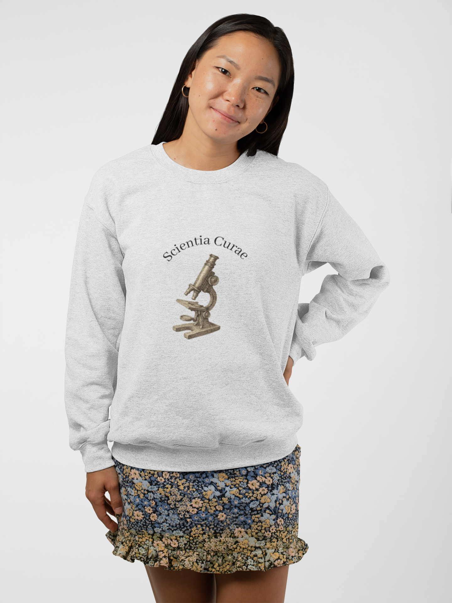 Microscope Science Curiosity Unisex Sweatshirt Art of Medicine 12