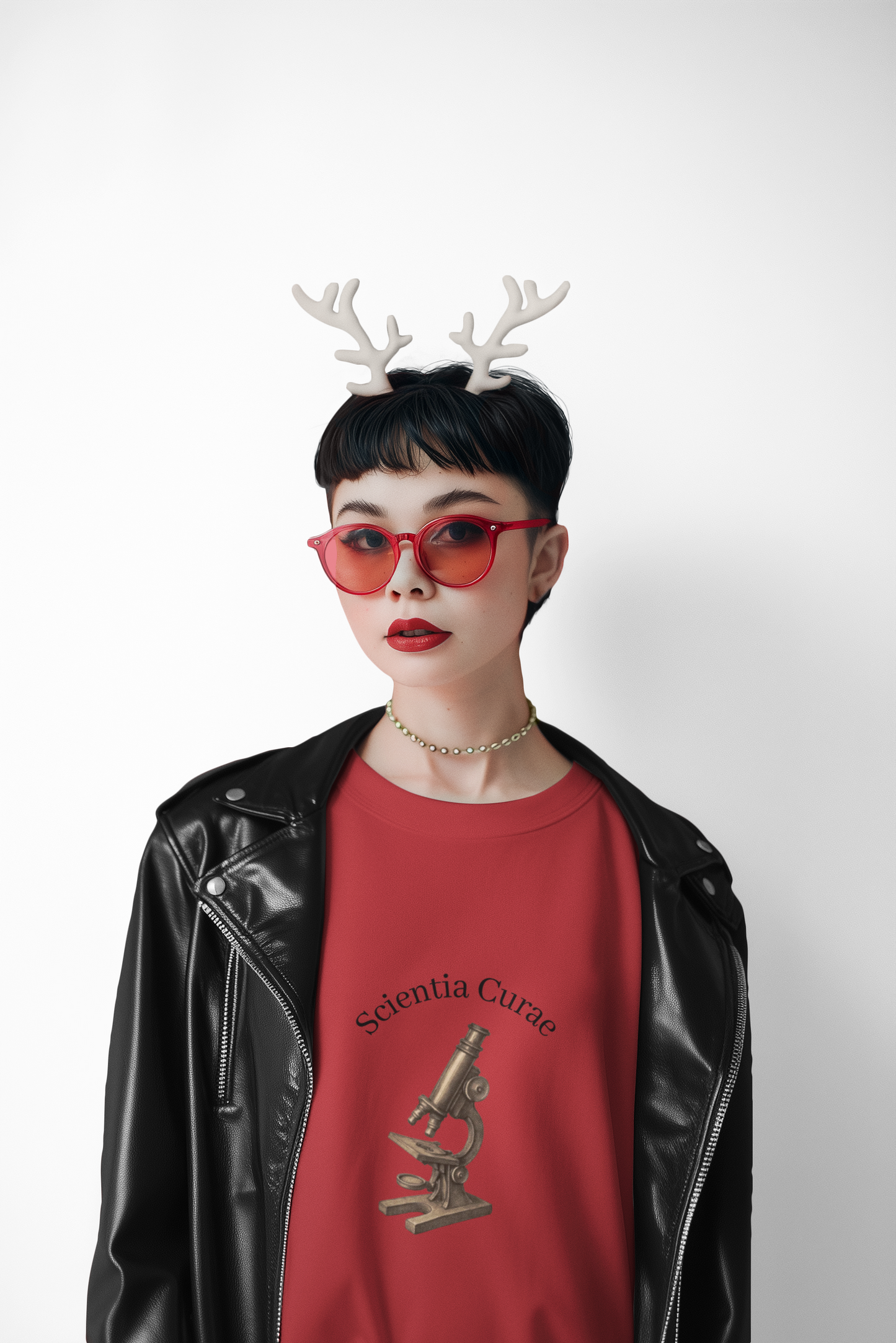 Microscope Science Curiosity Sweatshirt medical research style