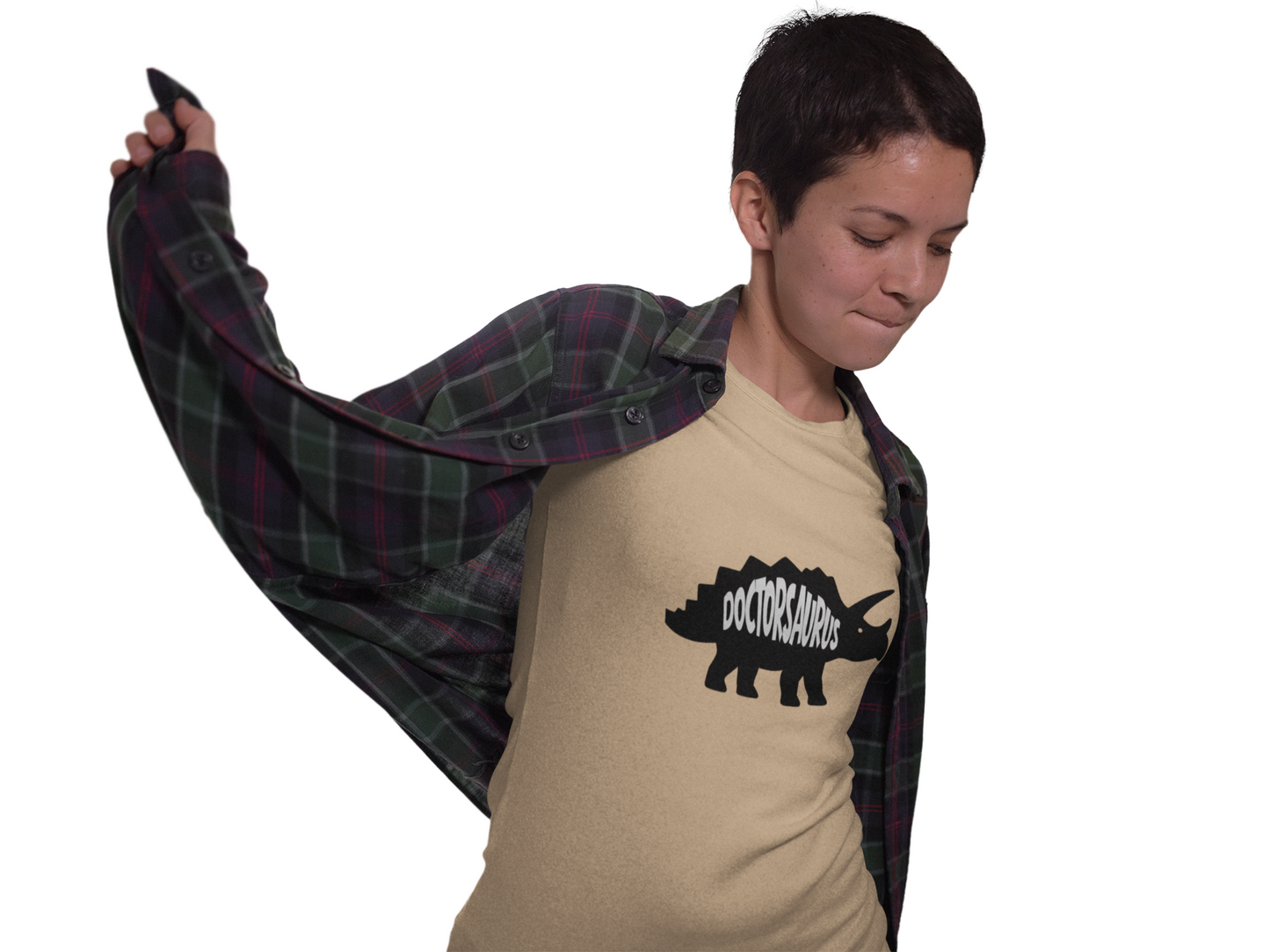 Doctorsaurus Triceratops Unisex Tee, Medical PhD Student Gift, Doctor Graduation Shirt - Medical Art Apparel