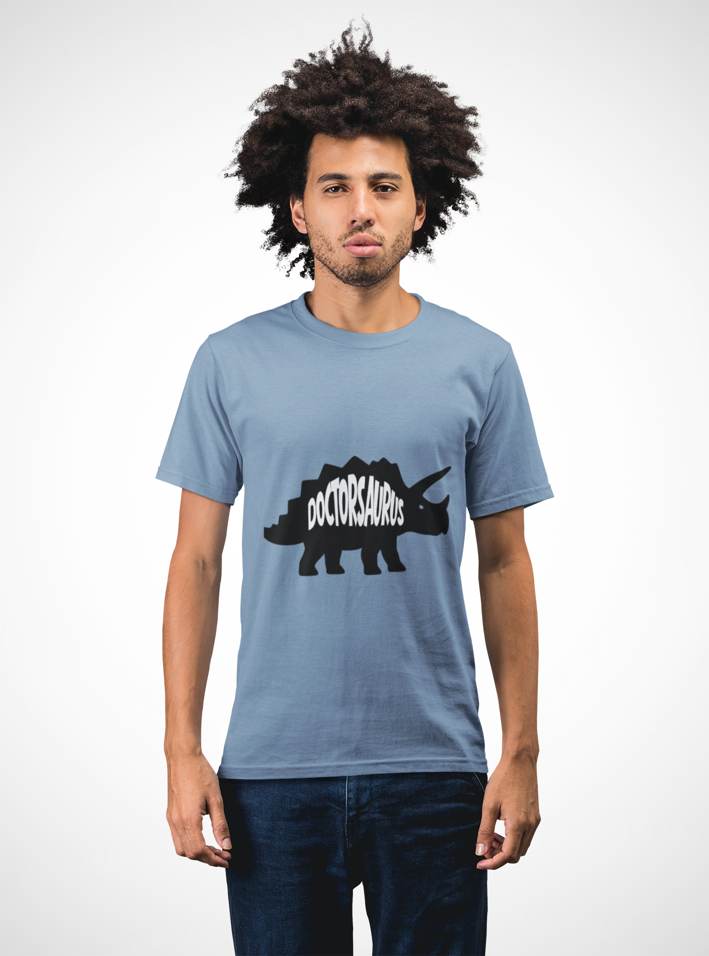 Doctorsaurus Triceratops Unisex Tee, Medical PhD Student Gift, Doctor Graduation Shirt - Medical Art Apparel