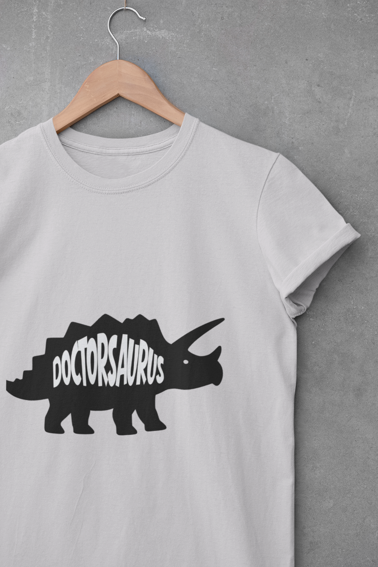 Doctorsaurus Triceratops Unisex Tee, Medical PhD Student Gift, Doctor Graduation Shirt - Medical Art Apparel