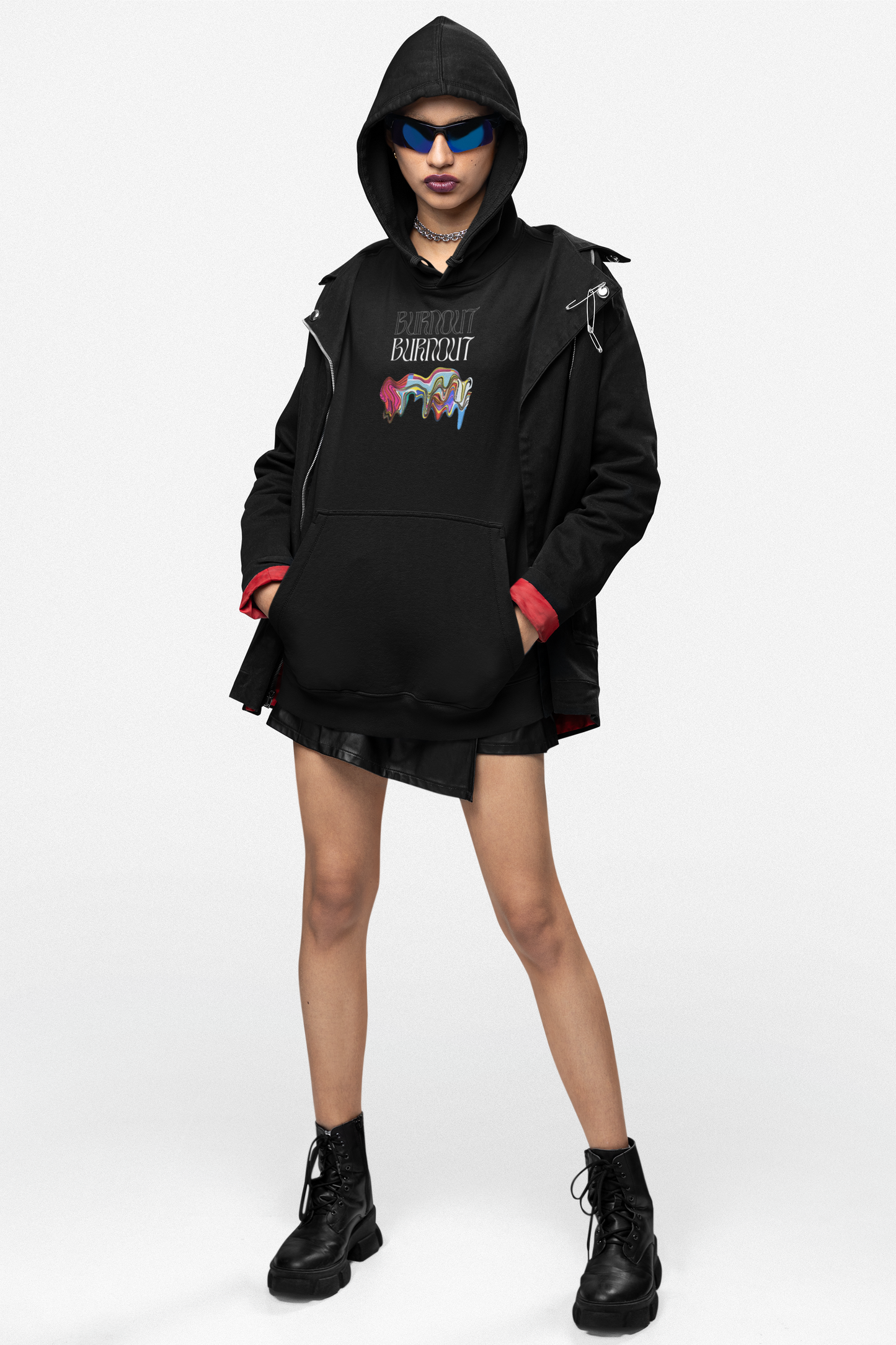 Burnout Zip Hoodie unique medical graduation gift hoodie