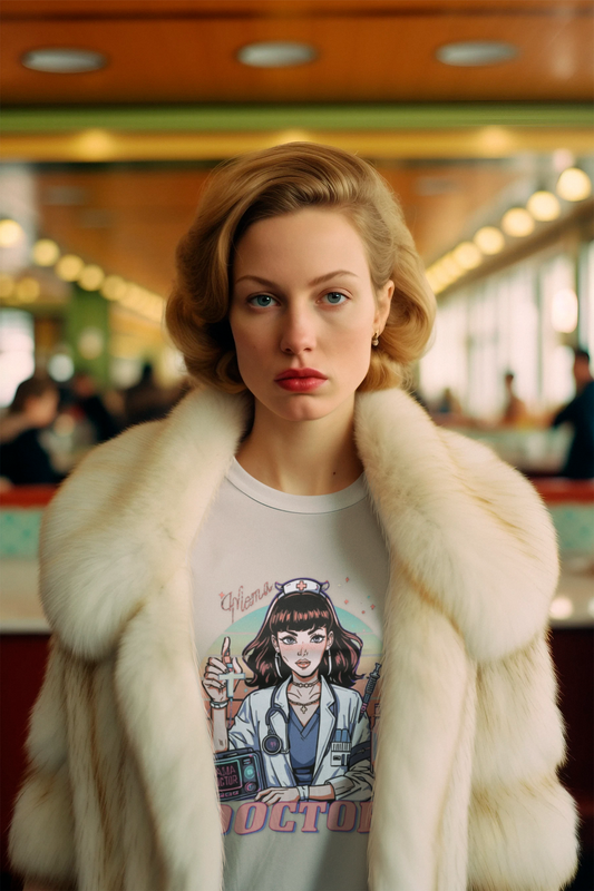 Retro Doctor Graphic Tee unique medical researcher gift shirt