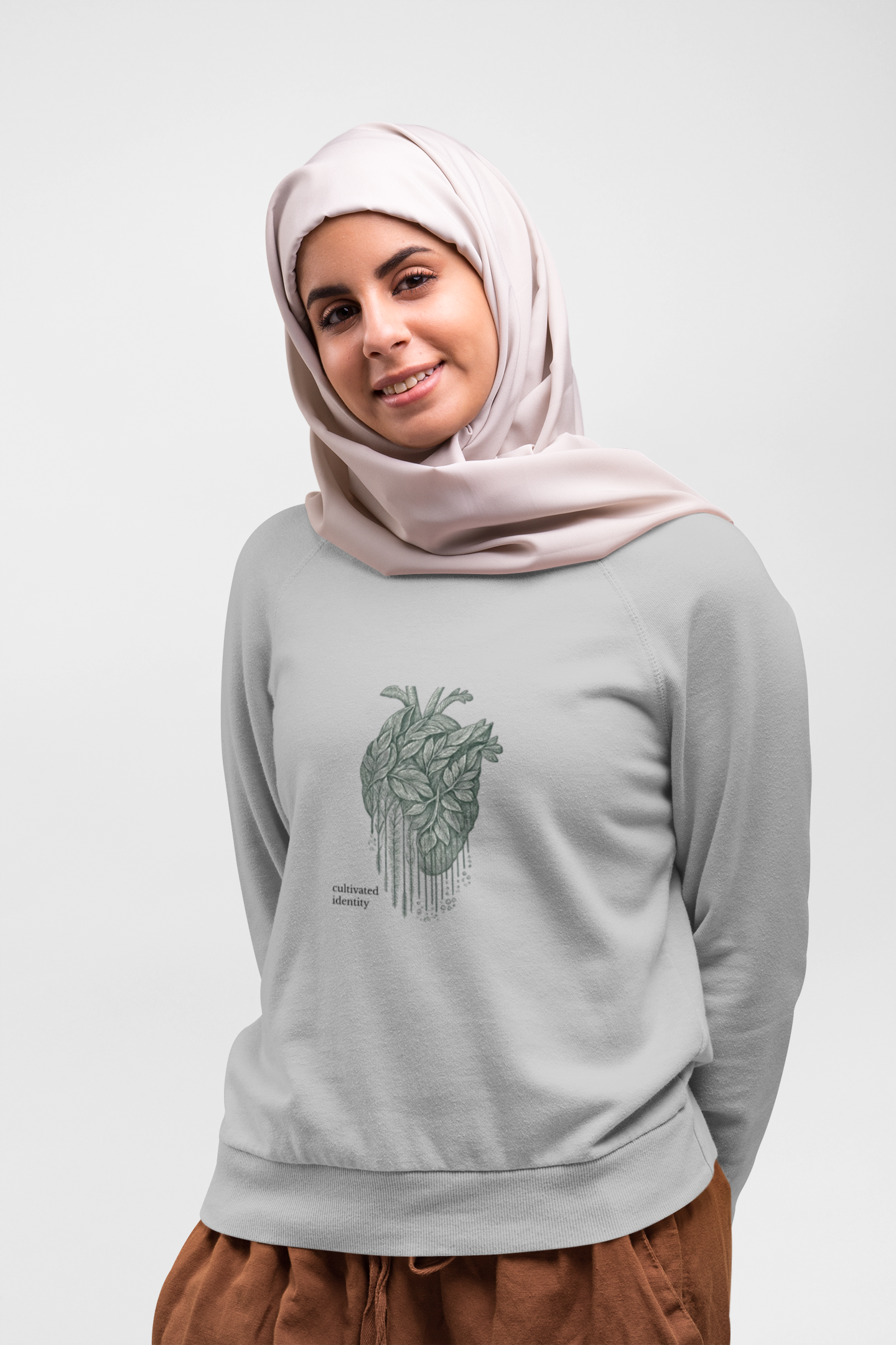 Botanical Anatomical Heart Sweatshirt art of medicine student apparel