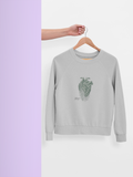 Botanical Anatomical Heart Sweatshirt unique healthcare career gear